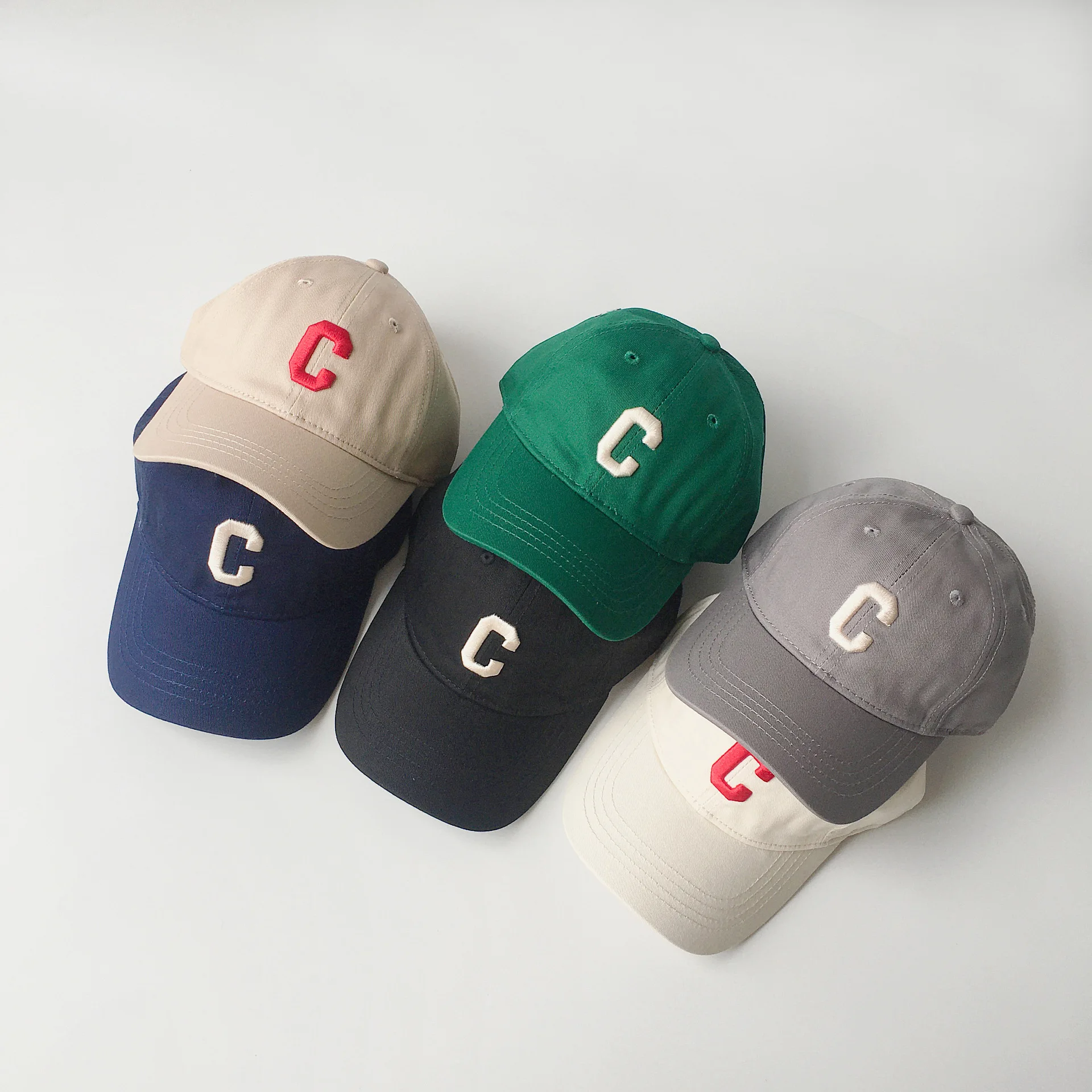 Children Hat cap 2-3-4-5-6 Years Kids Baseball Caps Embroidered Letter C Hat For Boys Girls Adjustable Hip Hop Snapback Hats