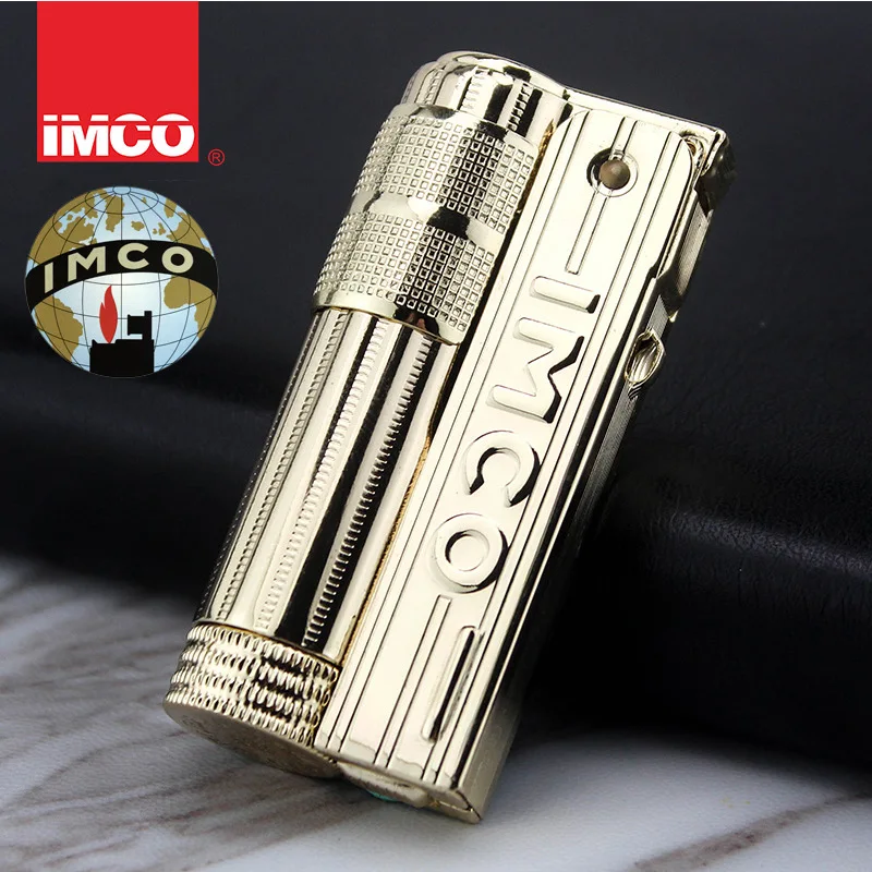 IMCO Original Stainless Steel Gasoline Lighter 6700 Metal Smoking Cigarette Lighter Triplex Gift 5