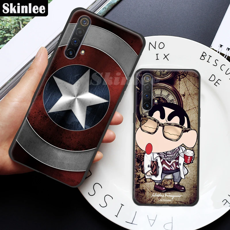 Мягкий чехол Skinlee для Realme X50 защитный с мультяшным принтом собаки геймпад |