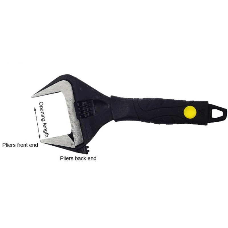 

Adjustable Wrench Universal Key Nut Wrench Open End Wrench 12 Inch Ring Gear Wrench Ratchet Home Manual Repair Tool