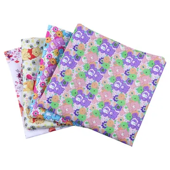 

50*145CM bear pattern Polyester cotton Fabric Patchwor Printed for Tissue Kids Home Textile for Sewing Doll Dress Curtain