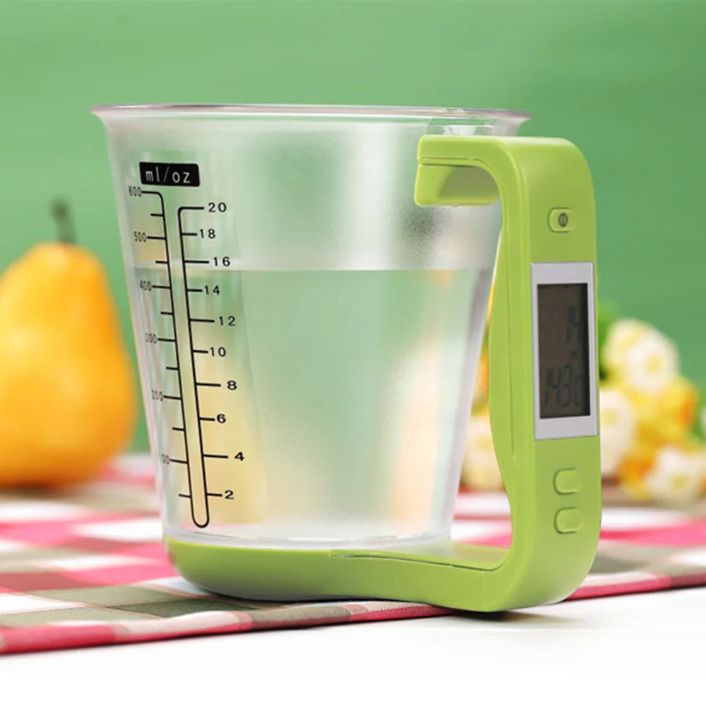 

Measuring Cup Kitchen Scales Digital Beaker Libra Electronic Tool Scale with LCD Display Temperature Measurement Digital Display