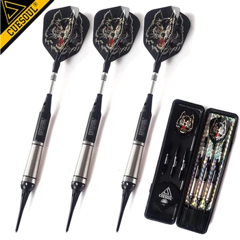 

CUESOUL 3PCS/set 18g 15cm Darts Professional Game Soft Tip Darts Electronic Dart Needle Alloy Alu Dart Shaft Black Dart Flight