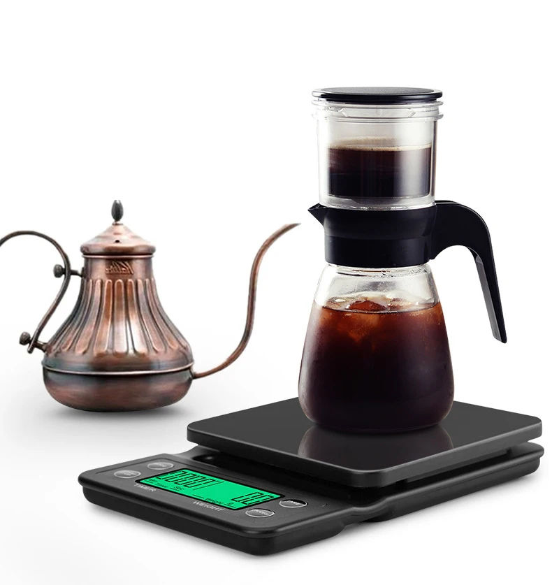 

Urijk 3kg/5kg 0.1g Drip Coffee Scale with Timer Portable Electronic Digital Kitchen Scale High Precision LCD Scales for Kitchen