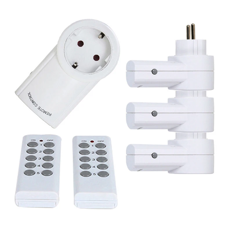 FULL-For Wireless Light Switch Plug Smart Socket 433 Mhz Smart Home Remote Control Power Outlet for Broadlink Rm Pro