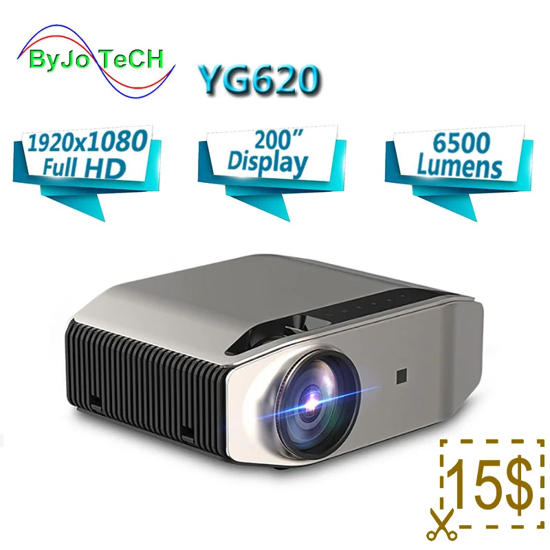Новый флагманский проектор ByJoTeCH YG620 светодиодный Full HD 1920x1080P домашний кинотеатр