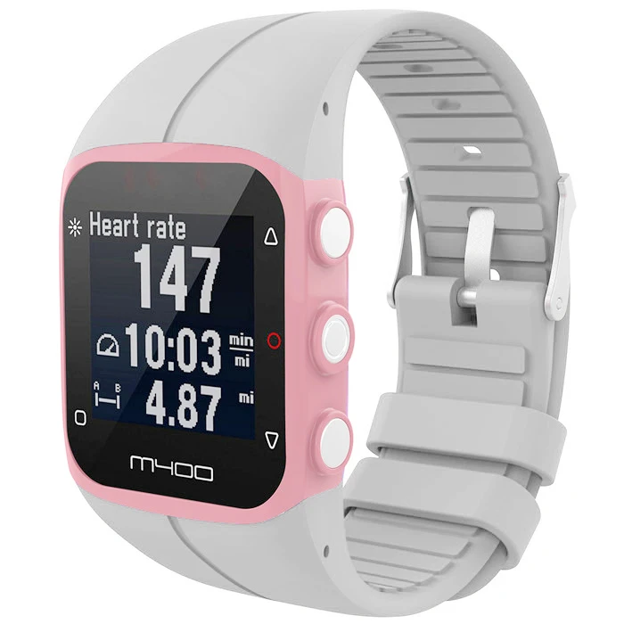 Силиконовый ремешок для часов Polar M430/Polar M400, стальной ремешок с пряжкой, спортивный браслет для Polar M430 M400, умные аксессуары