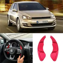 Автомобиль Алюминиевый руль сдвиг весло сдвиг для Volkswagen VW GOLF 7-GTI R MK7 Scirocco автомобильный Стайлинг