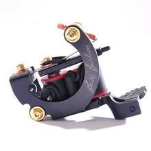 Профессиональный ручной татуировки Kit 10-Обёрточная бумага в рулонах чугунного литья Рамка Пользовательские тату-пистолет для лайнер оттеняющий