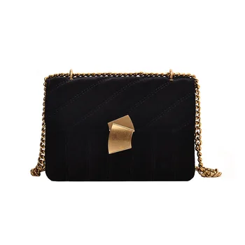 

2020new Trendy Fashion Western Style Korean Version of The Wild One-shoulder Messenger Chain Small Square Bag