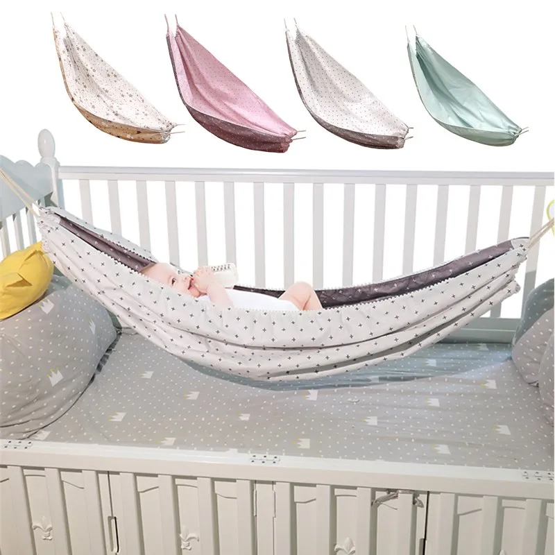 

Portable Baby Kid Hammock Hang Bed Cradle Baby Cot Crib Swing Net Indoor Hanging Basket Cloth Rocking Chair Garden Yard Outdoor