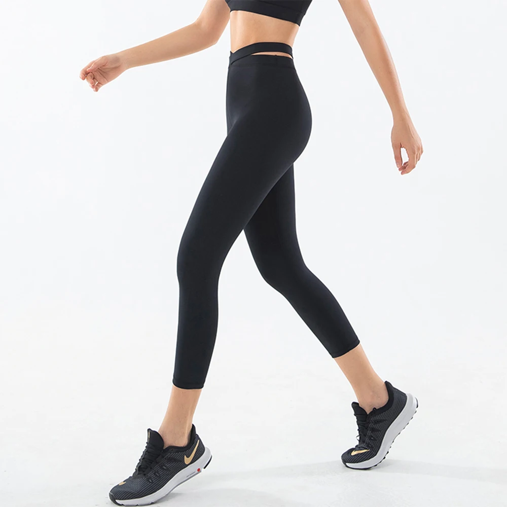 Women Fitness High Waist Yoga Clothes Solid Color Sexy Gym Push-up Track Pants Workout Tight Running Sports Abdomen Yoga Pants