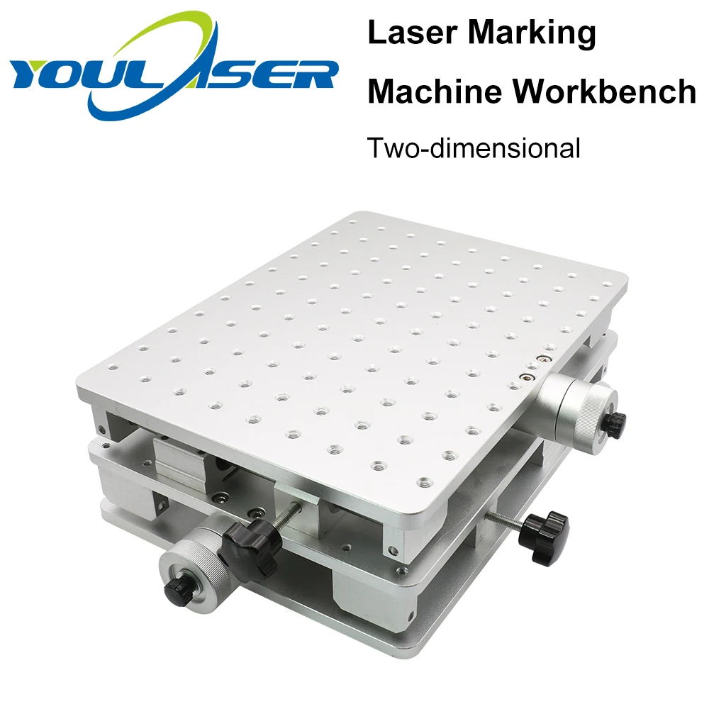 YOULASER 1064 нм волоконная Лазерная Маркировочная гравировальная машина 2 оси