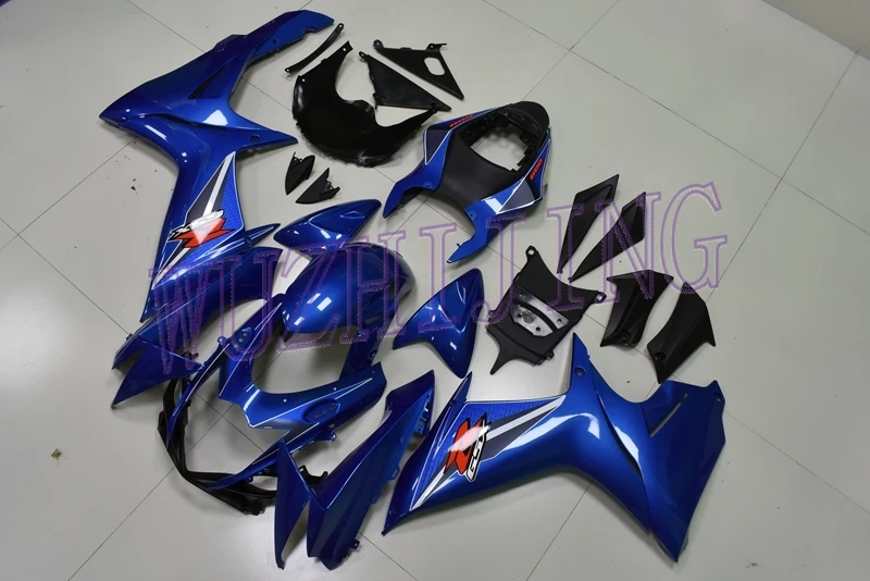 Тела Наборы GSX R 750 2012 мотоцикл обтекатель GSXR750 13 14 синий Пластик Обтекатели для Suzuki GSXR600 2011- K11