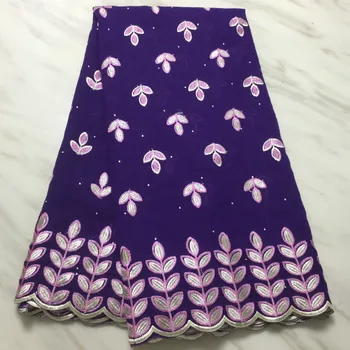 

African Leaf Printed Lace Fabric 5yards 2020 High quality French Embroidery Mesh Soft Lace Fabric For Women Wedding Party Dress