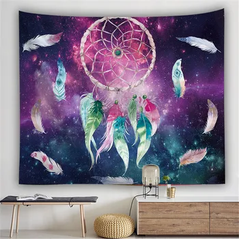 

Bohemian Tapestry Wall Tapestries Dreamcatcher Pattern Decor Geometric Wall Cloth Printed Tapiz Farmhouse Home Bedroom Decor