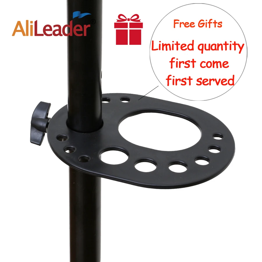 Alileader New 125Cm Wig Stand Wig Tripod With Mannequin Canvas Block Head Adjustable Tripod Stand And  Wig Making kit TPins Gift