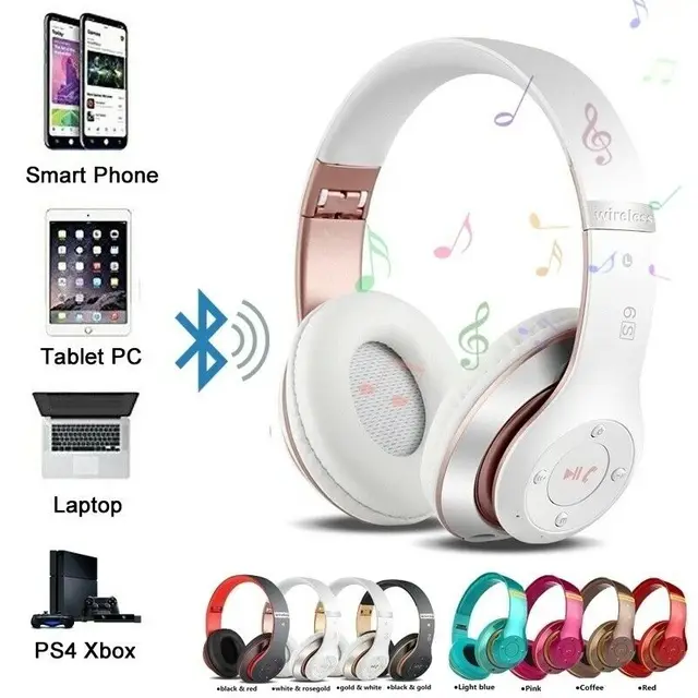 Wireless Headphones Sport Bluetooth 5.0 Earphone Foldable 2