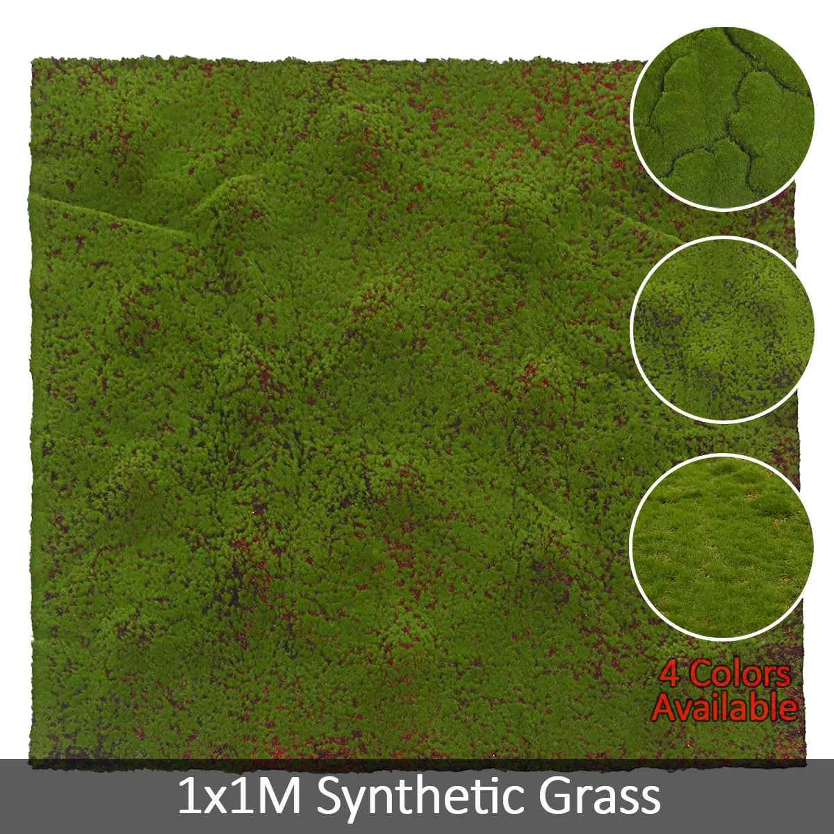 2020 1x1m Easter Straw Mat Green Artificial Moss Fake Lawn Carpet