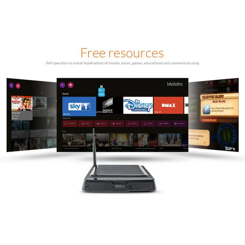 4K Ultra HD TV Box For Android 4.4 2 GB DDR3 8 GB ROM Smart Set Top Box Support Multi-language