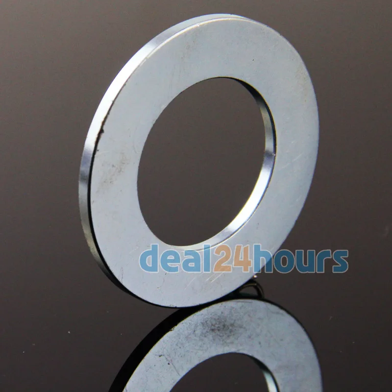 OMO Magnetics 5 шт. большое Супер мощное потайное кольцо магниты диск 50 мм x 3 отверстие 28