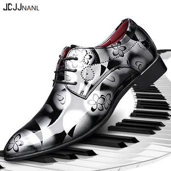 

New Style Men Quality Breathable Business Wedding Party Shoes Latin Ballroom Dance Shoes Men Leather Big Size