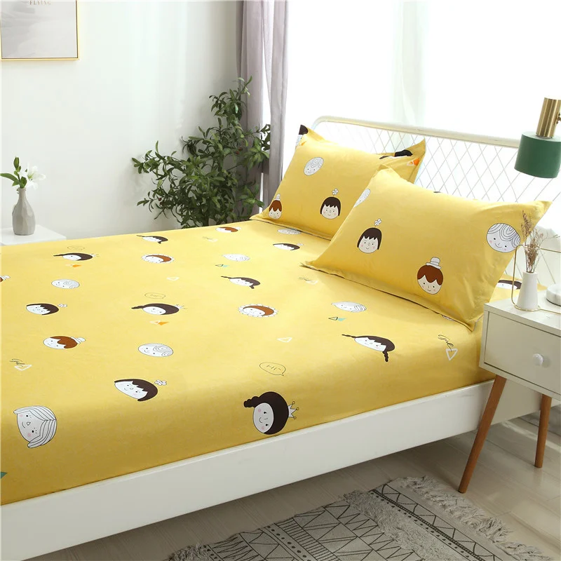 Hot Sale Bed Sheet Elastic Band Sheets Printing Bed Mattress Set Simple