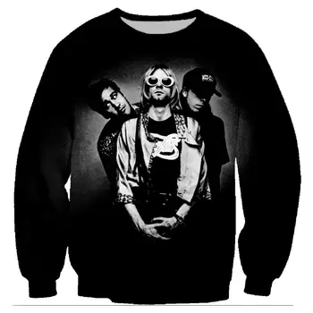 

Rock Nirvana Band Sweatshirts 3D Print Hoodies Rock Unisex Pullover Hoodie Long Sleeve Crewneck Streetwear Hoody Tops Sudaderas