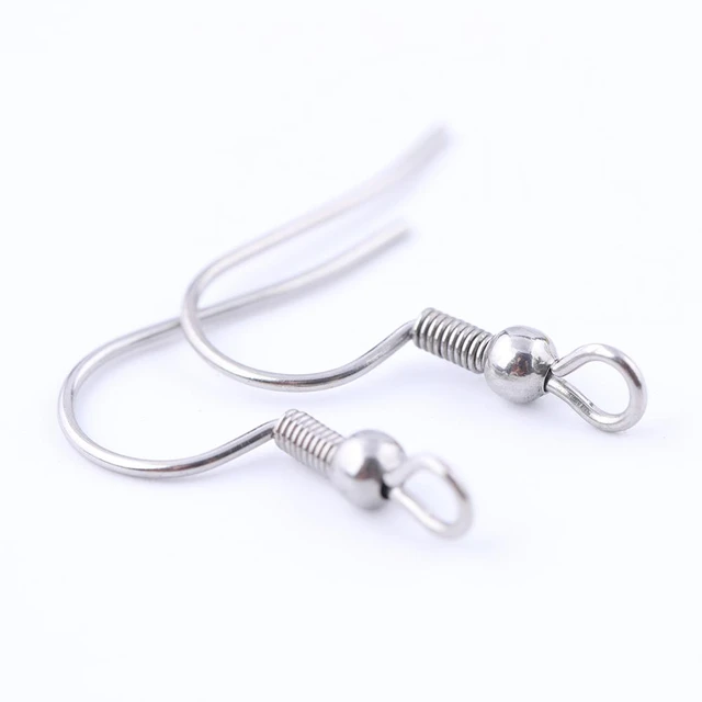 100pcs stainless steel 316 earring hooks findings diy accessories