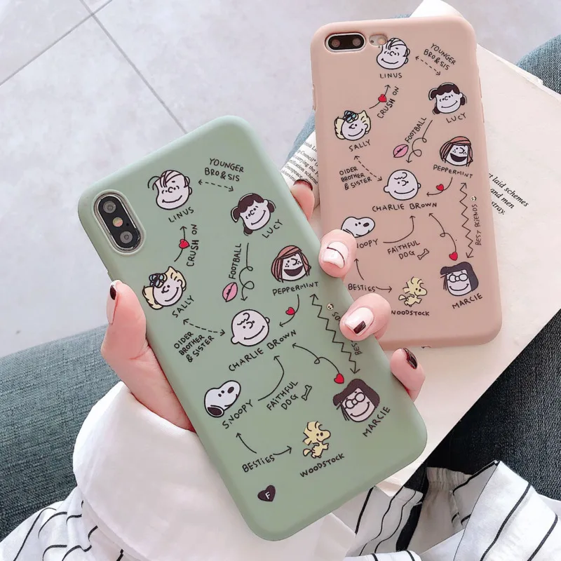 

New cute cartoon phone case for iPhone 6 7 8 anti-drop iPhoneX XS XR MaxiPhone 6S 7 8 Plus case Silicone phone case