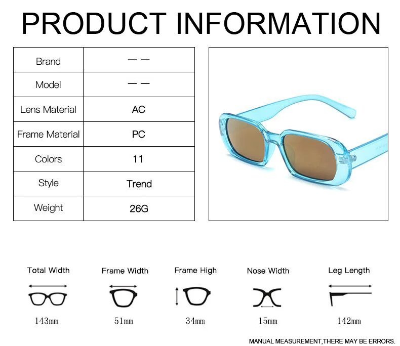 Vintage Square Sunglasses For Women Designer Retro Frame Style_voghion.com