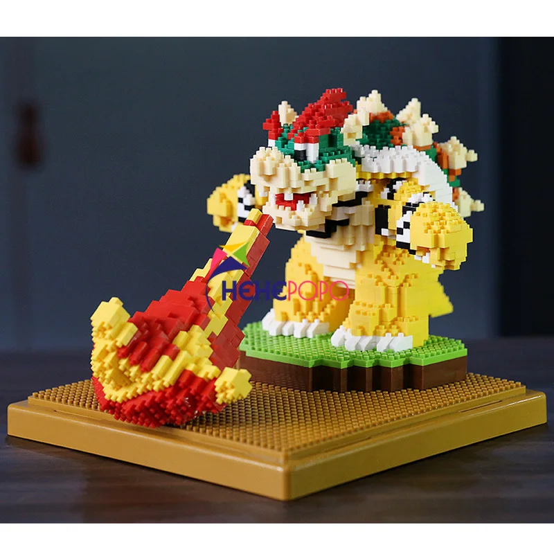 1539 шт. 2517 Супер Марио огонь Bowser черепаха босс животные Монстр 3D модель Сделай Сам