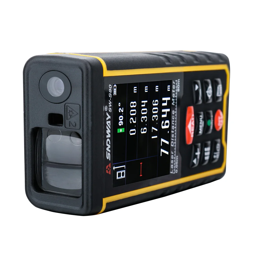 Лазерный дальномер 80 м с аккумулятором и ЖК дисплеем|distance meter range|trena laserlaser distance |