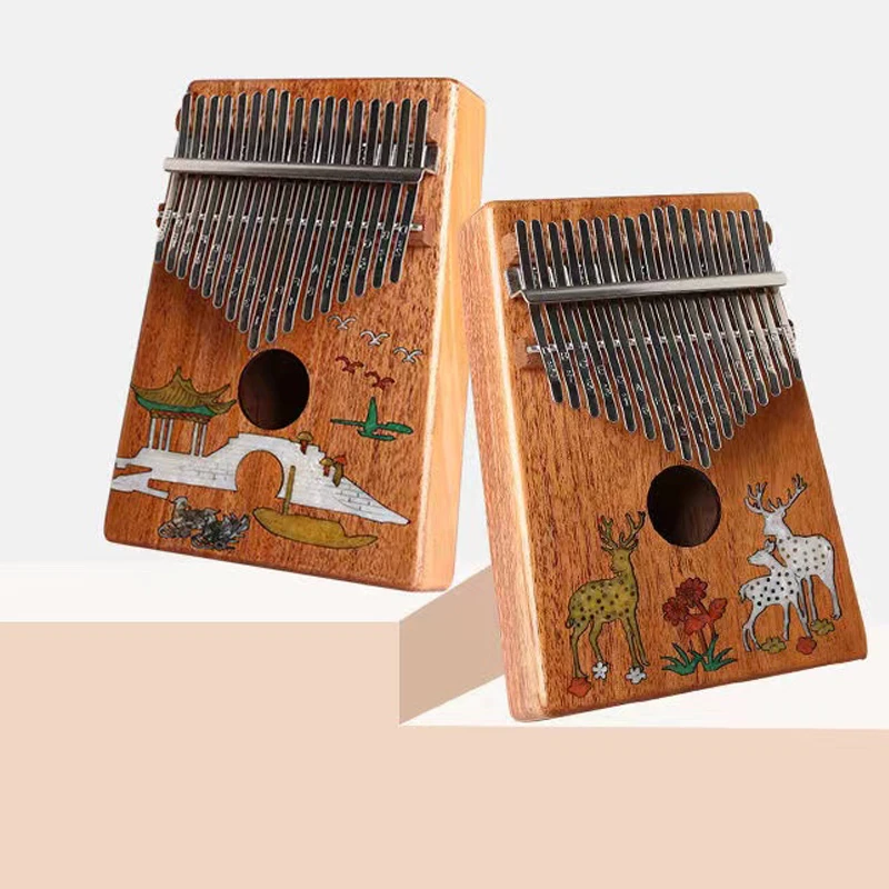 17 клавиш Kalimba большой палец фортепиано высокое качество дерево красное Mbira корпус