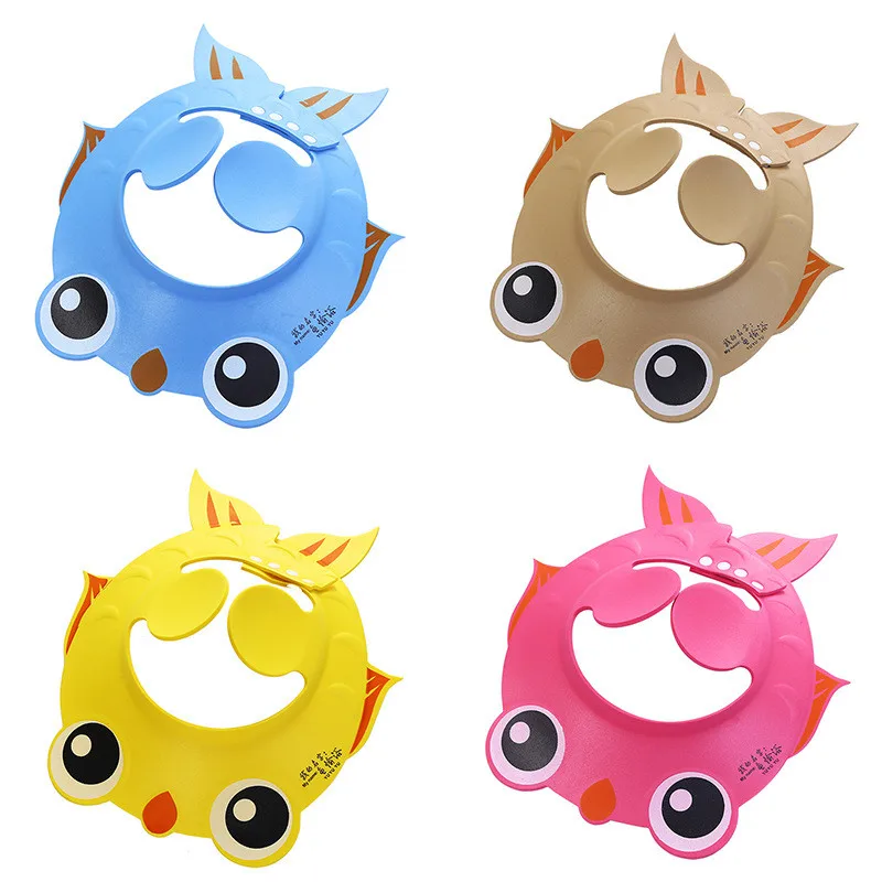 Детский Kinderen Veilig шампунь Bad Baden Douche Glb Wash Hair Shield verstelbarecartoon в форме рыбы эластичная
