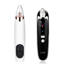 Electric Face Nose Vacuum Blackhead Pore Remover Suction Blackhead Pimple Acne Remover Cleaner with 6 tips Facial Skin Care Tool electric acne remover point nose blackhead vacuum extractor tool black spots pore cleaner skin care massager face lift tool kit