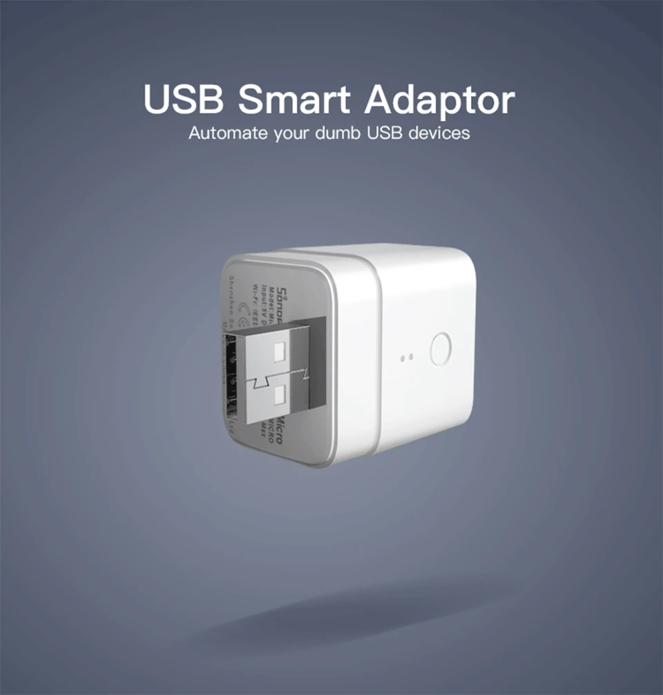 Itead Sonoff Micro 5 в беспроводной USB Смарт-адаптер гибкий портативный USB-устройства eWeLink