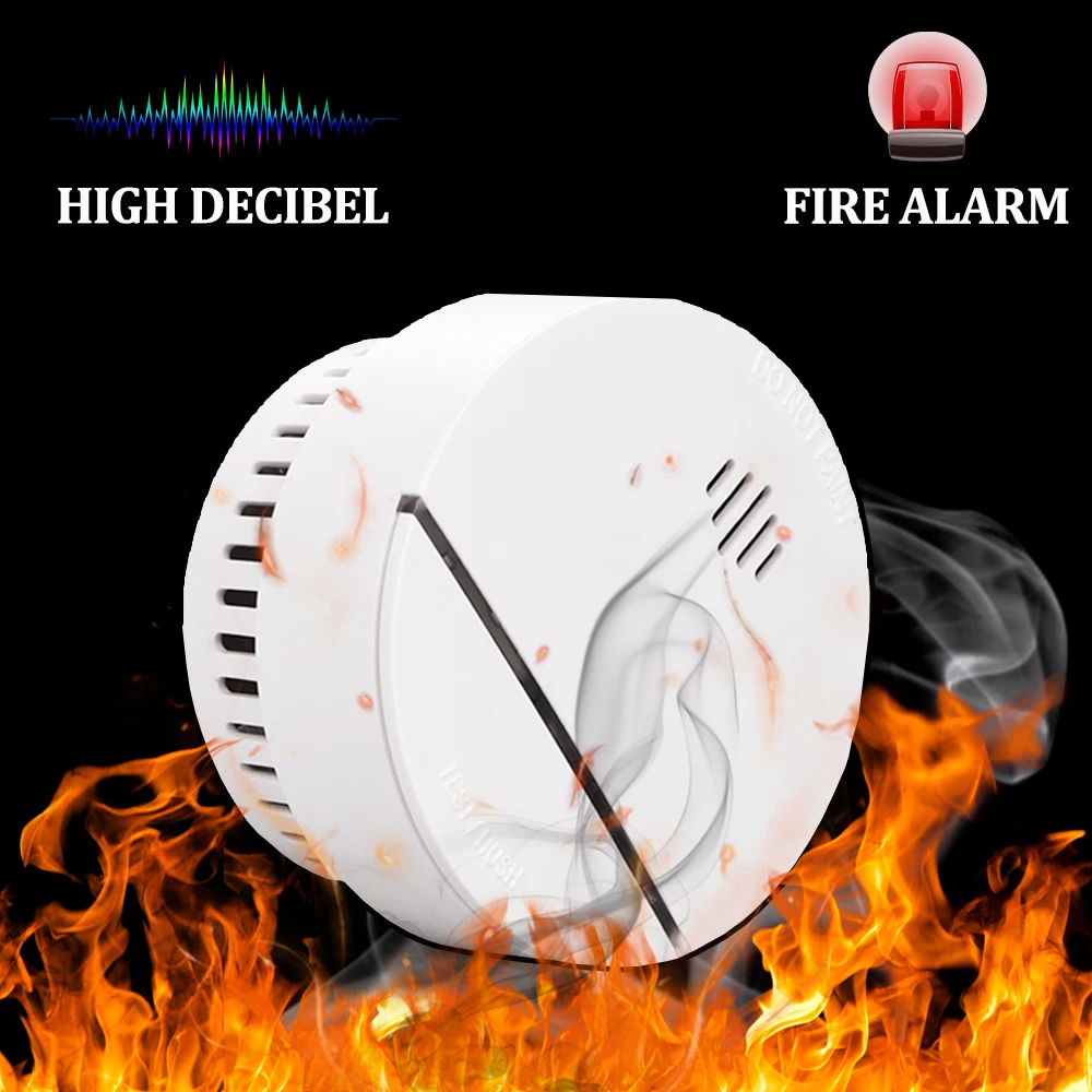 smoke-detector-10-years-lithium-battery-operated-wireless-photoelectric-smoke-alarm-with-ce-14604-approval-free-of-charge-holder