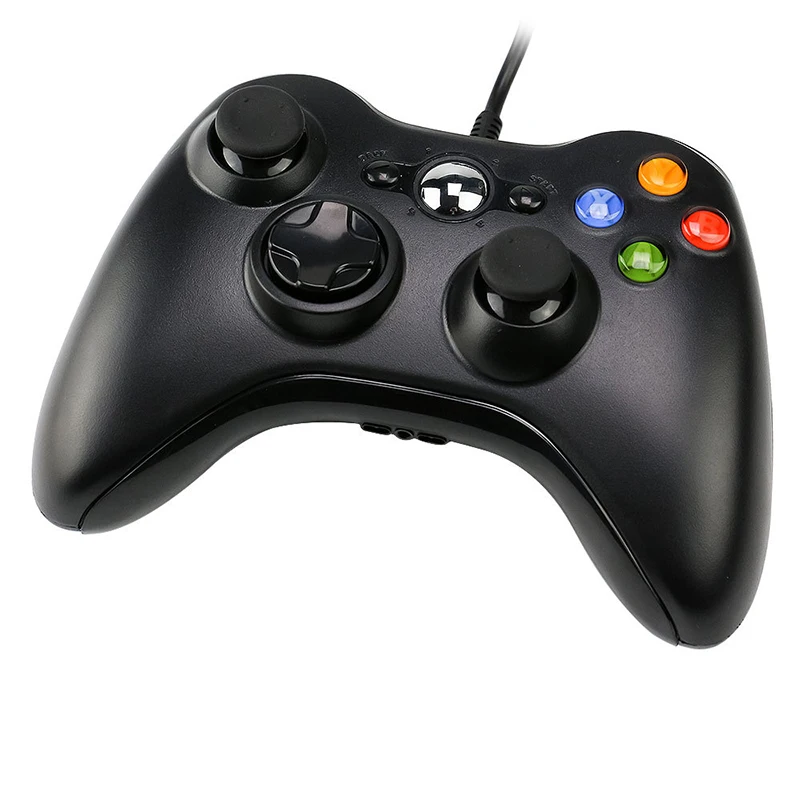 PC Game Controller USB Wired Dual Vibration Gamepad For Windows 7 8 10 Game Control Wired Joystick Joypad for Microsoft PC Games
