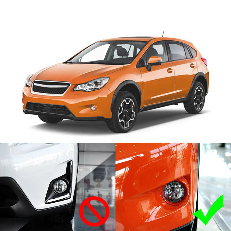 2x хромированный ABS автомобильный передний противотуманный светильник, накладка, высокое качество, серебряная лампа, бампер, накладка, кольцо для Subaru XV Crosstrek 2013