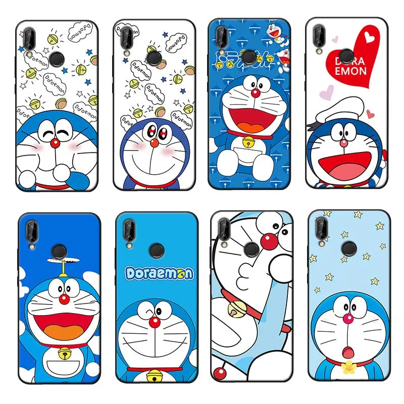 For xiaomi redmi note 7 k20 pro 5 6 4x 7a Clear Soft Silicone Phone Case Funny Doraemon Cartoon |