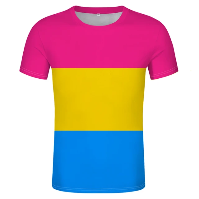 idea Ardilla lechuga Camiseta Omnisexual con bandera de Pan, Orgullo LGBT, pansexual, foto  impresa personalizada gratis, signo, camiseta gay - AliExpress