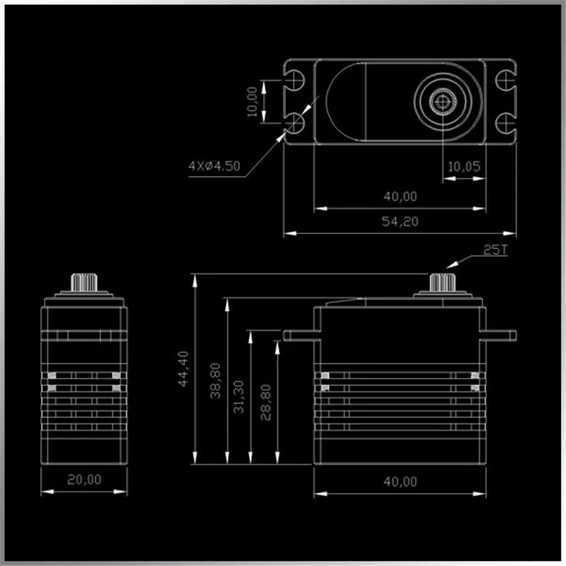 KINGMAX CLS1004S CLS1606S CLS2008S цифровой стандарт водонепроницаемый сервоприводы костюм для nitro автомобиля, 700-800 класса вертолет CCPM