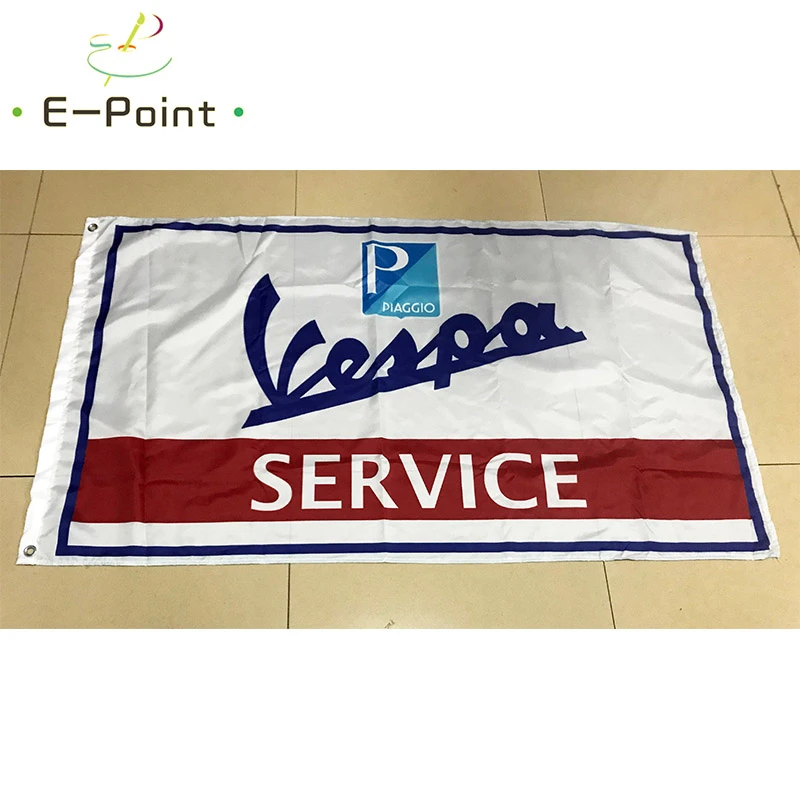 Сервисный флаг Vespa Италия Размер 2 фута * 3 (60*90 см) размер 5 футов (90*150