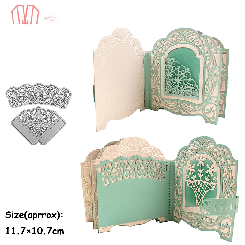 Mai Woven Trellls Corners Border Metal Cutting Dies Stencils for DIY Scrapbooking photo album Decorative Embossing Paper Card | Дом и сад