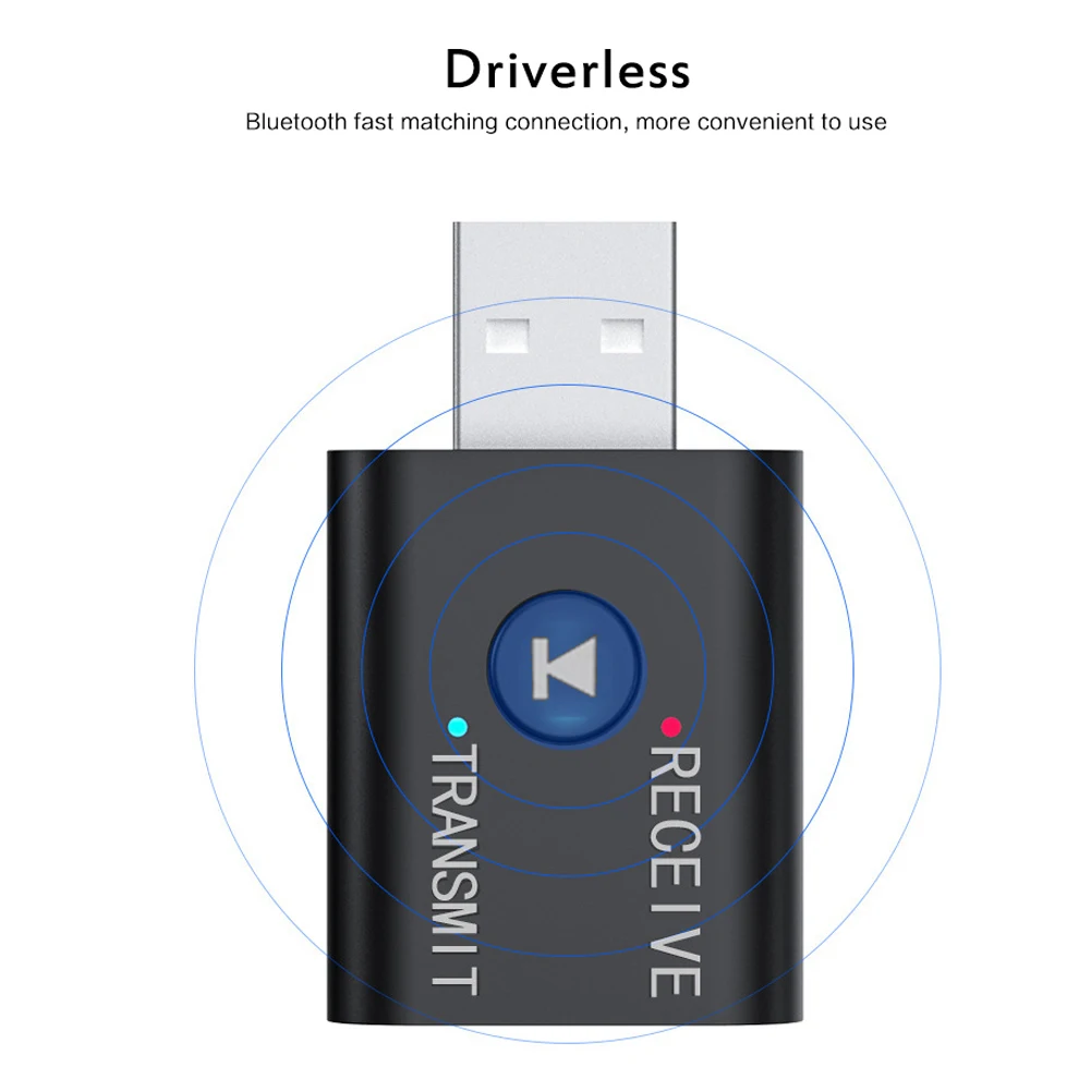 TR6 USB Bluetooth5.0 + EDR приемник-передатчик FM-плеер адаптер мм AUX-разъем беспроводной