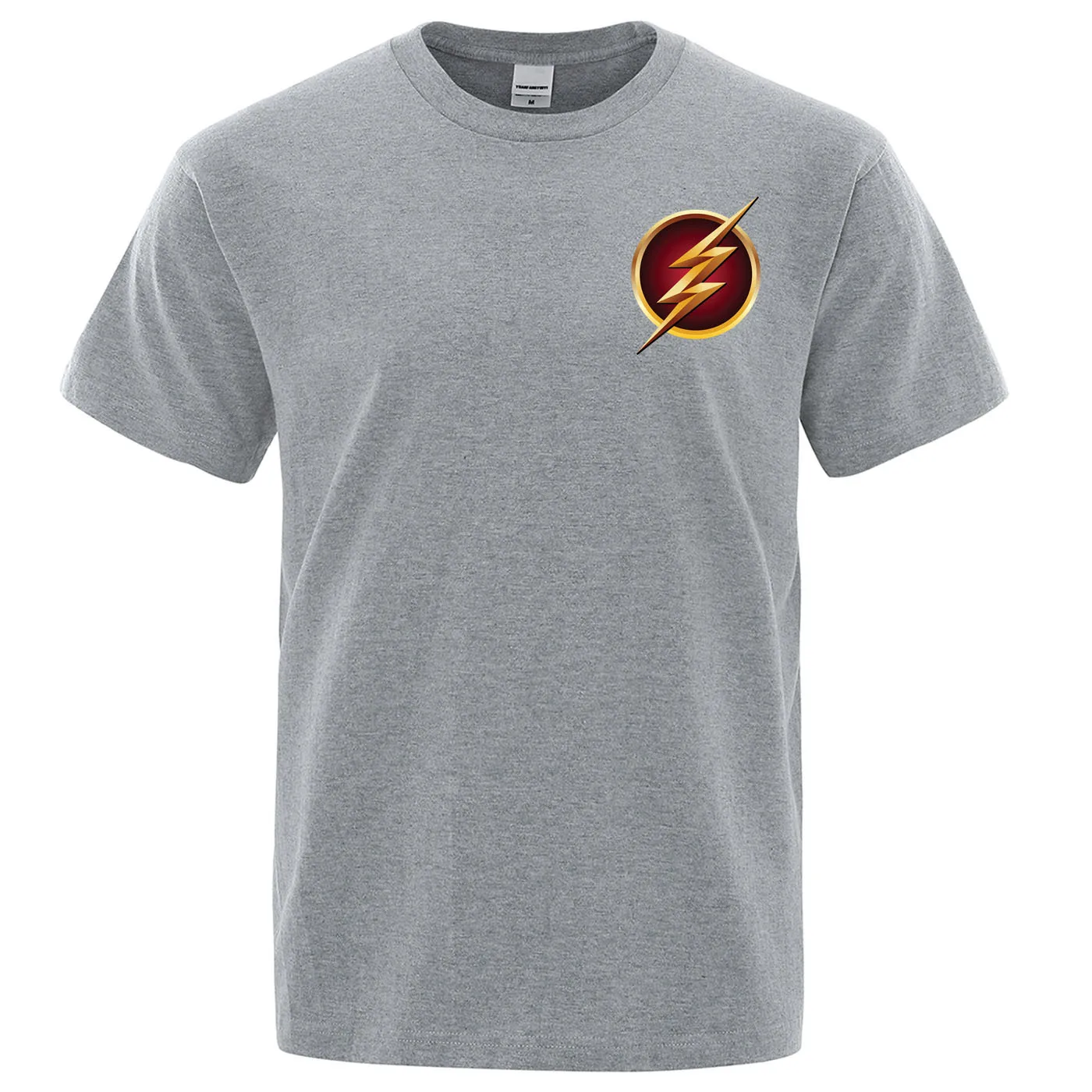 Футболка Midnite Star Superhero the Flash, Теория большого взрыва, Шелдон Купер, хлопковые мужские футболки с круглым вырезом, летняя одежда - Цвет: gray6