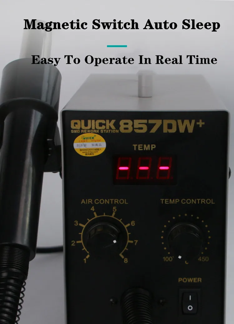 QUICK 857DW+ Lead Free SMD Rework Station