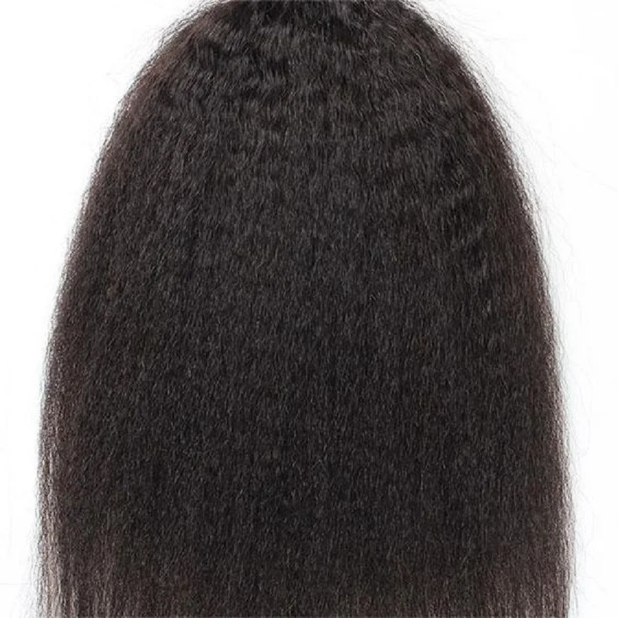 24 26 28 30 Inch Kinky Straight Hair Bundles 100% Human Hair Weave Extensions Brazilian Remy Yaki Straight Bundles 1/3/4pcs