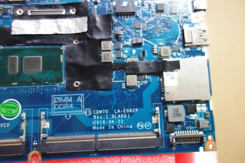 Подходит для DELL Latitude 5480 E5480 Материнская плата ноутбука I7-7600U Процессор CDM70 LA-E082P CN-0YYRGW 0YYRGW
